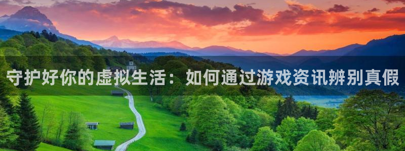 赢咖娱乐平台负责人：守护好你的虚拟生活：如何通过游戏资讯辨别